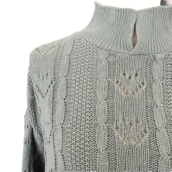 Outback Red Seafoam Green Mock Pullover Sweater M-L - Picture 2 of 4